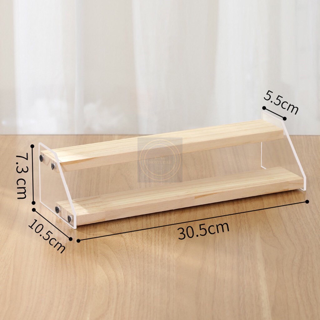 NN DIY 3-Tier Wooden Panel Riser Spices & Condiments Rack Kitchen ...