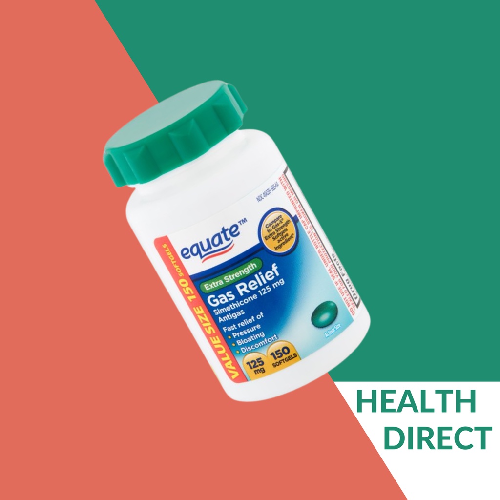 Extra Strength Gas Relief Softgels 125 mg 150 Count Shopee Philippines