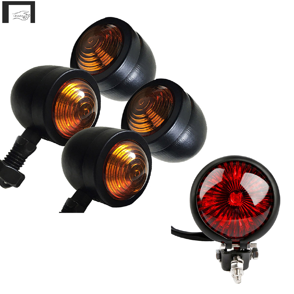 5Pcs/Set Motorcycle Turn Signals Rear Tail Lights Brake Stop Lamp for ...