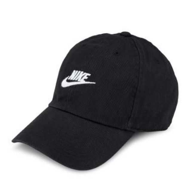 Original Nike Sportswear Heritage86 Unisex Black White Basic Cap ...