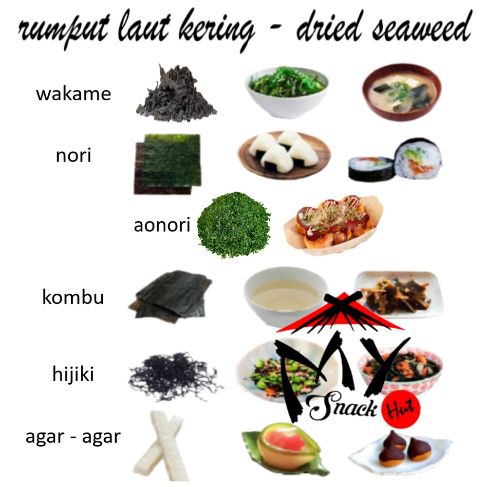 Types of deals dried seaweed