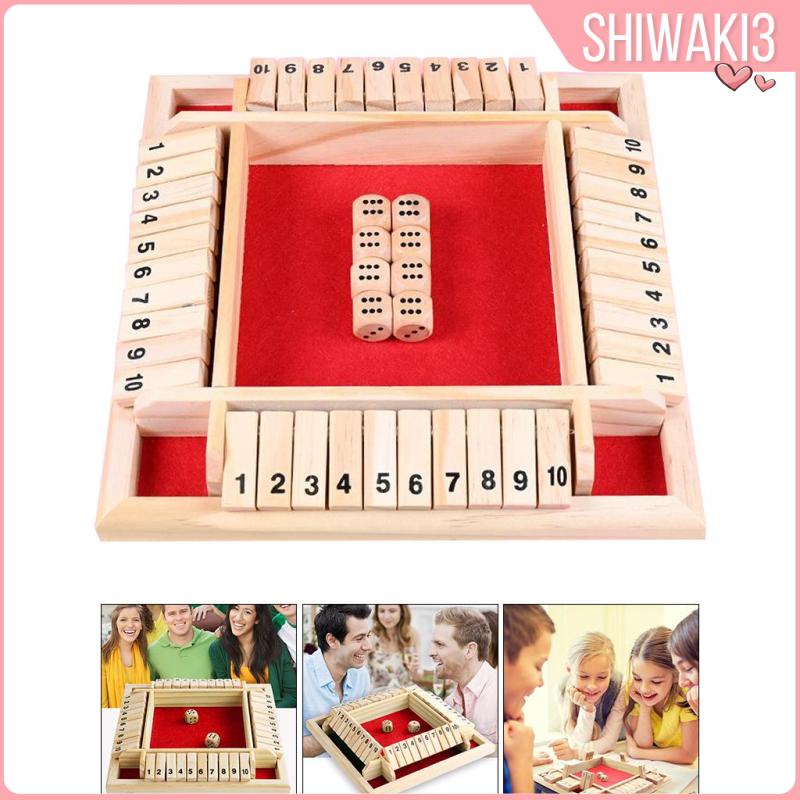 Classic Four Way Shut the Box 10 Digital Bar Dice Game Game Classroom