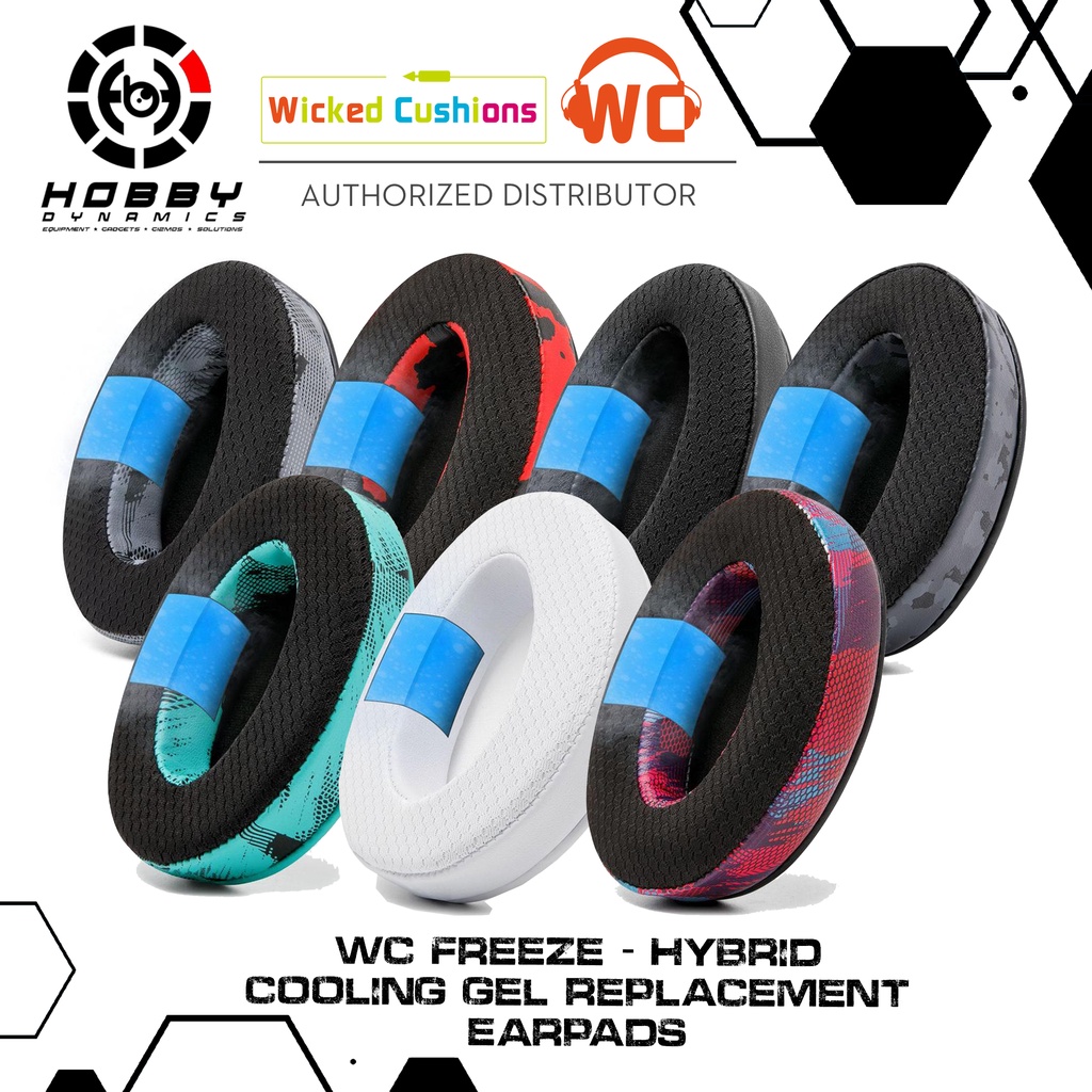 Wicked Cushions WC FreeZe - Hybrid Cooling Gel Replacement Earpads