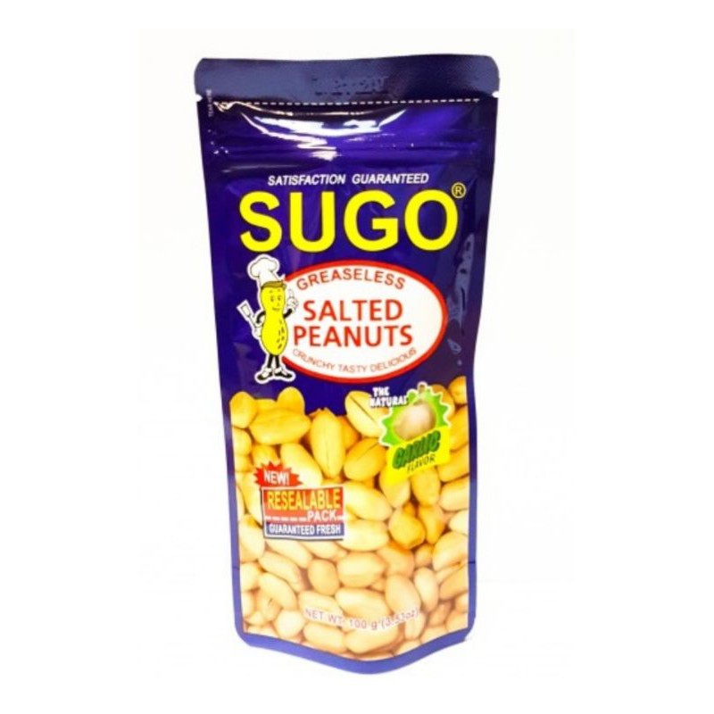 SUGO Greaseless Salted Peanuts Garlic Flavor 100g Shopee Philippines