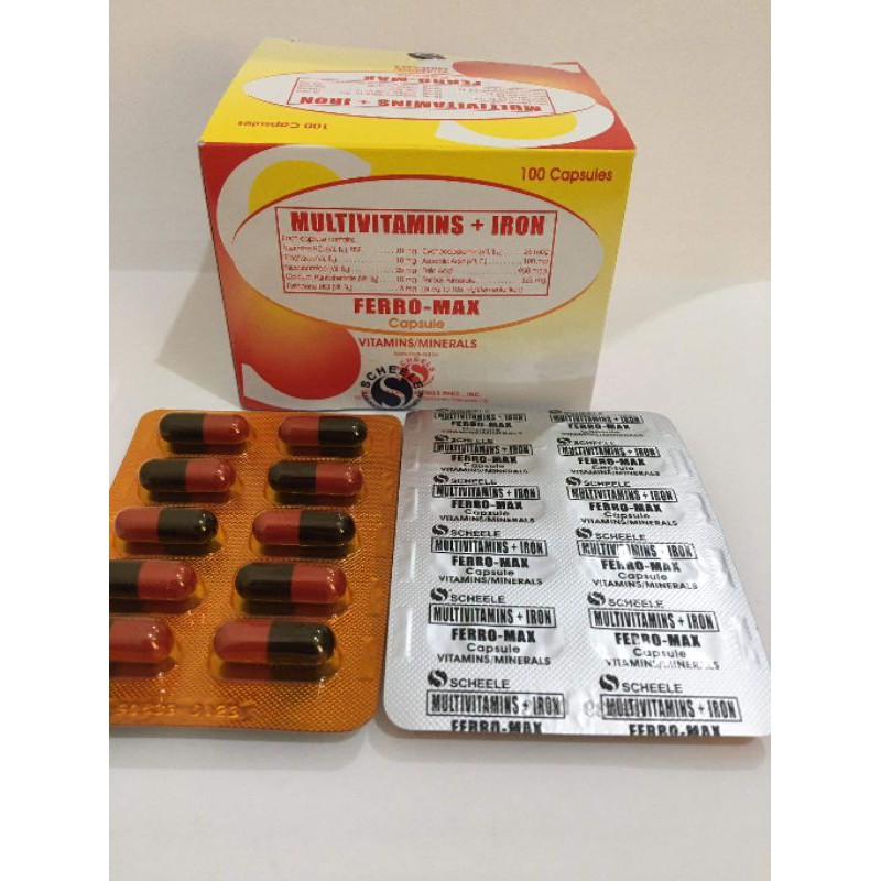 FERROMAX Capsule Multivitamins+Iron Shopee Philippines