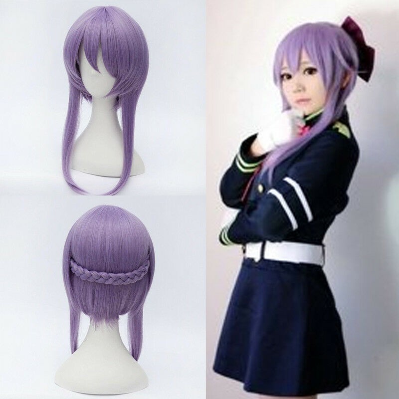 Anime Owari No Seraph Of The End Hiiragi Shinoa Hiragi Purple Braid Cosplay Wig InYd Shopee