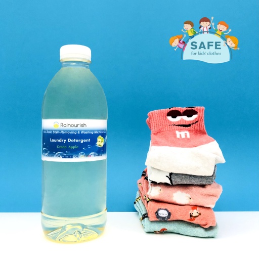 Rainourish green apple laundry detergent 1 liter refill shopee