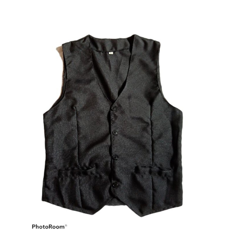 Men's Slim Black Vest