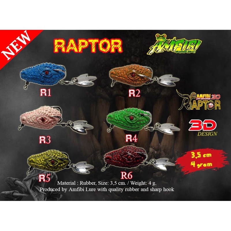 Soft Frog Amphibious Raptor 3D | Shopee Philippines