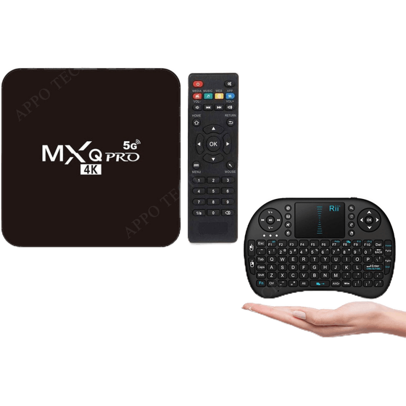 MORUI MXQ Pro 4K HD TV Box 2.4G/5G 8+128GB WiFi Connection MaliG31 CPU