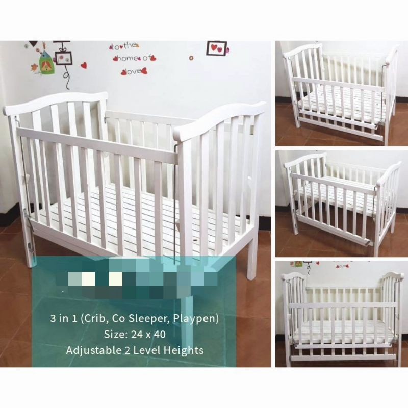 Pearl white sale crib