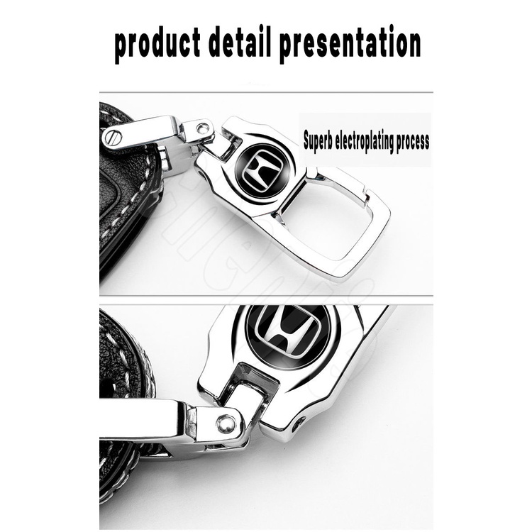 Cod high quality leather for Honda key cover Remote key case with key ...