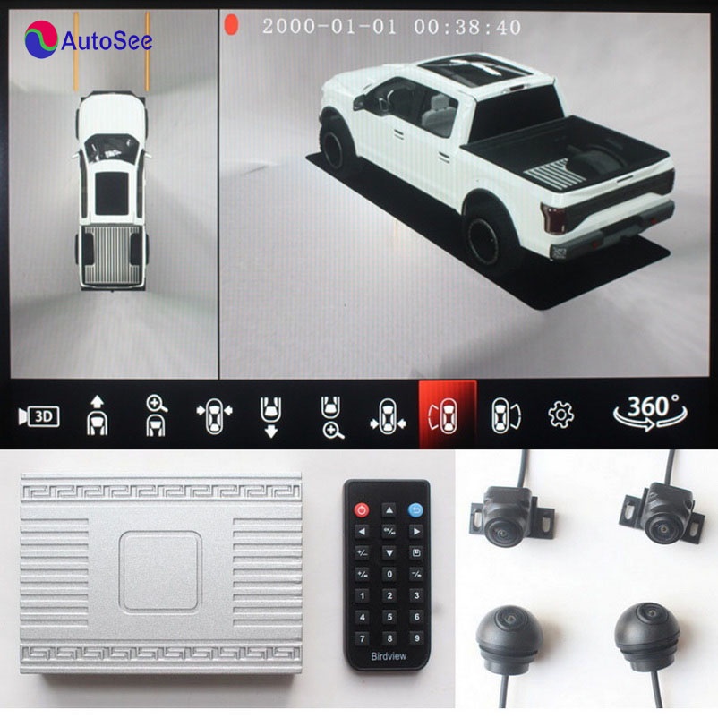 Pickup 360 degree AVM all round view camera bird eye Panoramic DVR ...