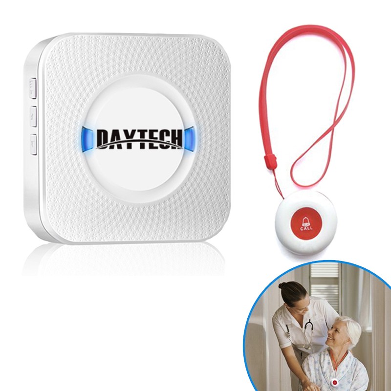 Daytech Caregiver Pagers Wireless Emergency Smart Call Button for