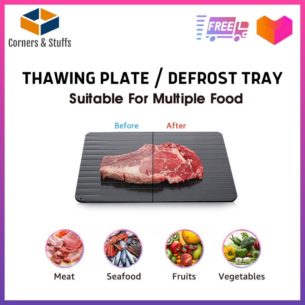 Fast Defrosting Tray Rapid Safe Tool Thaw For Frozen Food Steak Meat