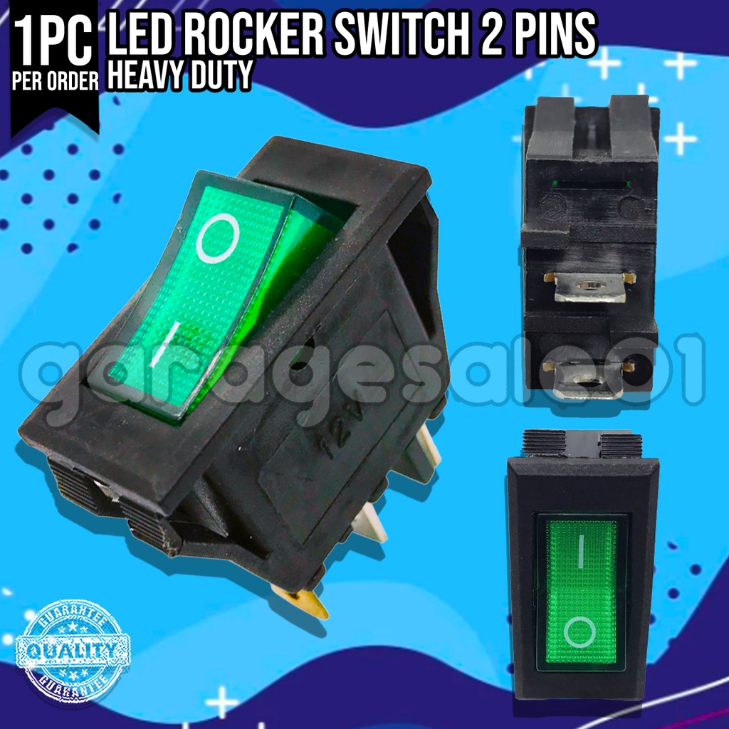 Led Rocker Switch 2 Pins 220V Heavy Duty | Shopee Philippines