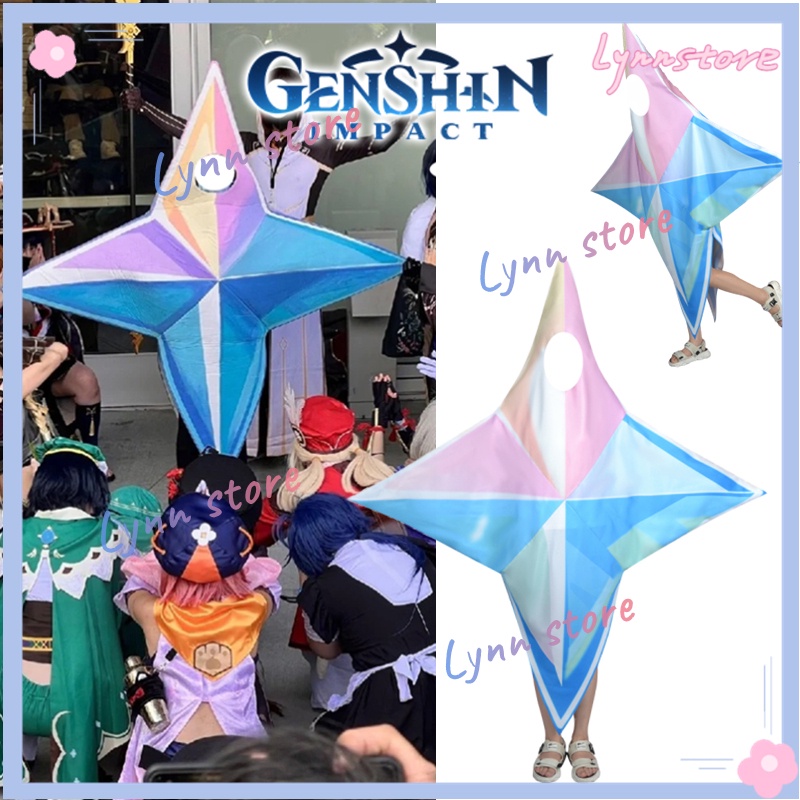 Game Genshin Impact Primogem Cosplay Costume Coser Full Set Men Women Halloween Party Cosplay 9166