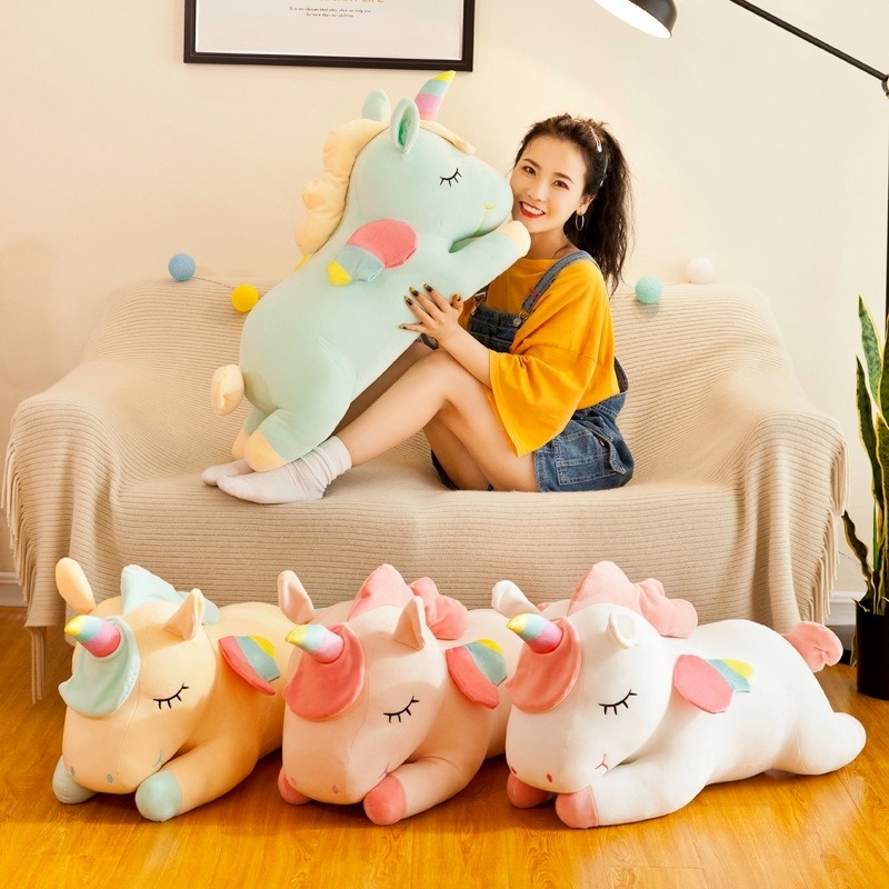 30-65cm Rainbow Unicorn Pillow Girl Gifts Children Gifts High