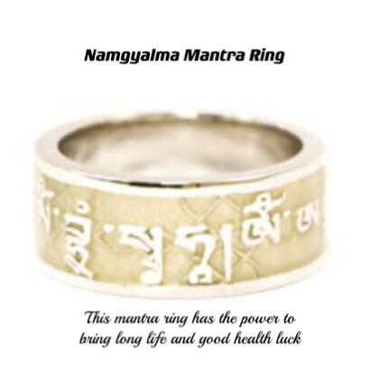The Sacred Namgyalma Mantra Ring with Box | Shopee Philippines