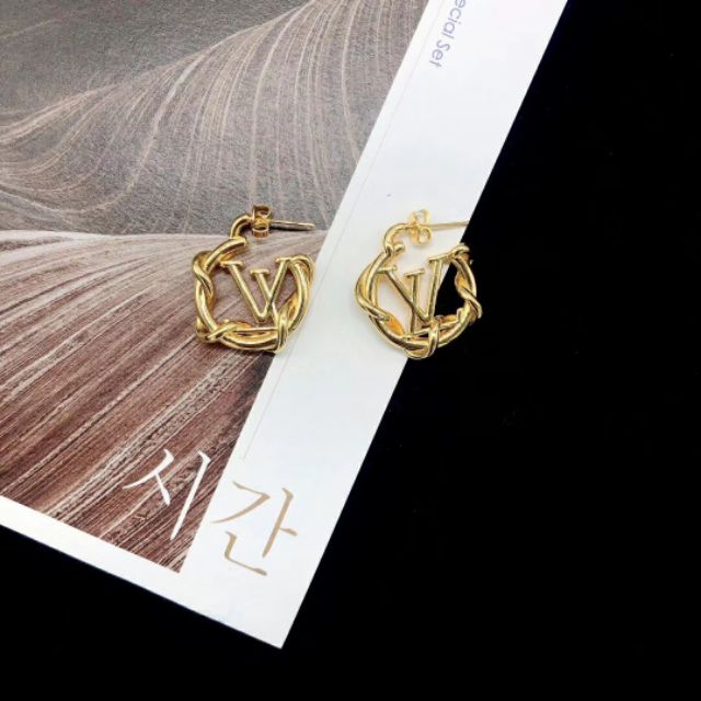 Louis Vuitton Garden Louise Hoop Earrings WlPV