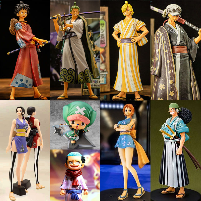 Anime Roronoa Zoro Action Figure in Kimono DXF Wano Country Pvc