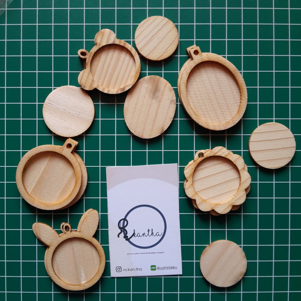 KAYU Dutch Teak Wood Mini hoop Shell For DIY embroidery - hoop ...