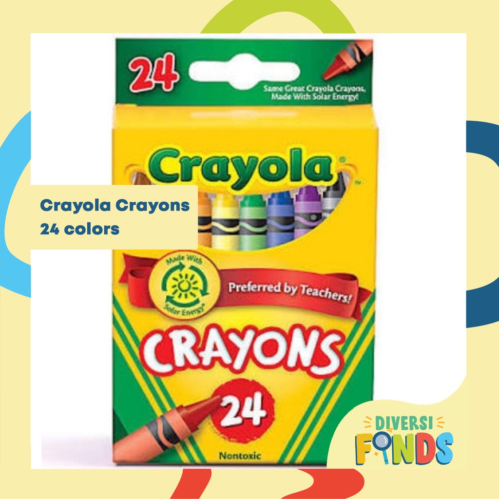 AUTHENTIC Crayola Crayons 8's, 16's, 24's Colors | Shopee Philippines