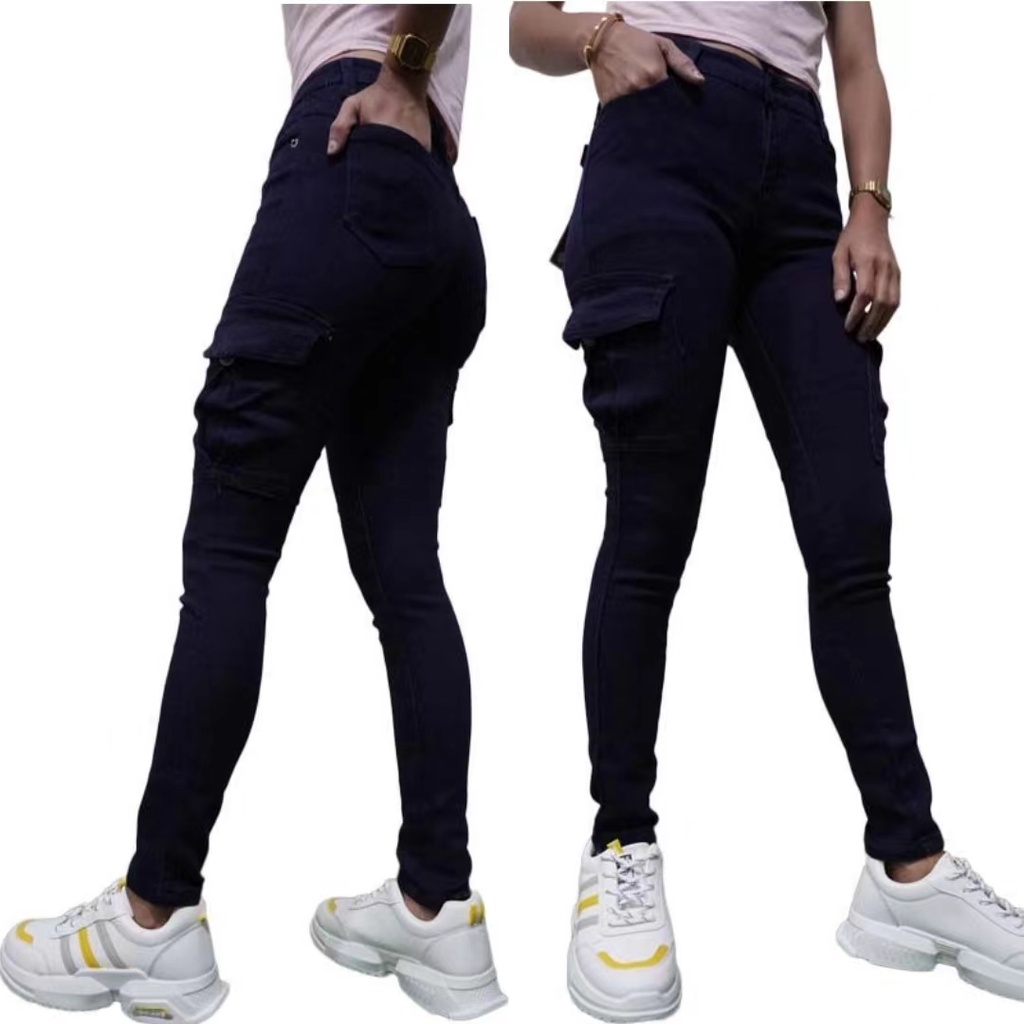 New Trendy Plain Black Strechable 6 pockets Skinny jeans Pants For ...