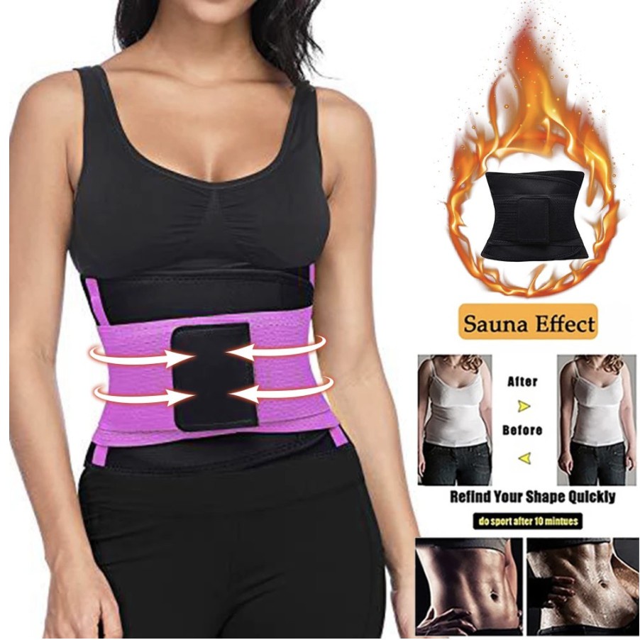 ❂✷Waist trainer hot shapers sweat belt latex body slimming corset girdle  slim power belt slim waist