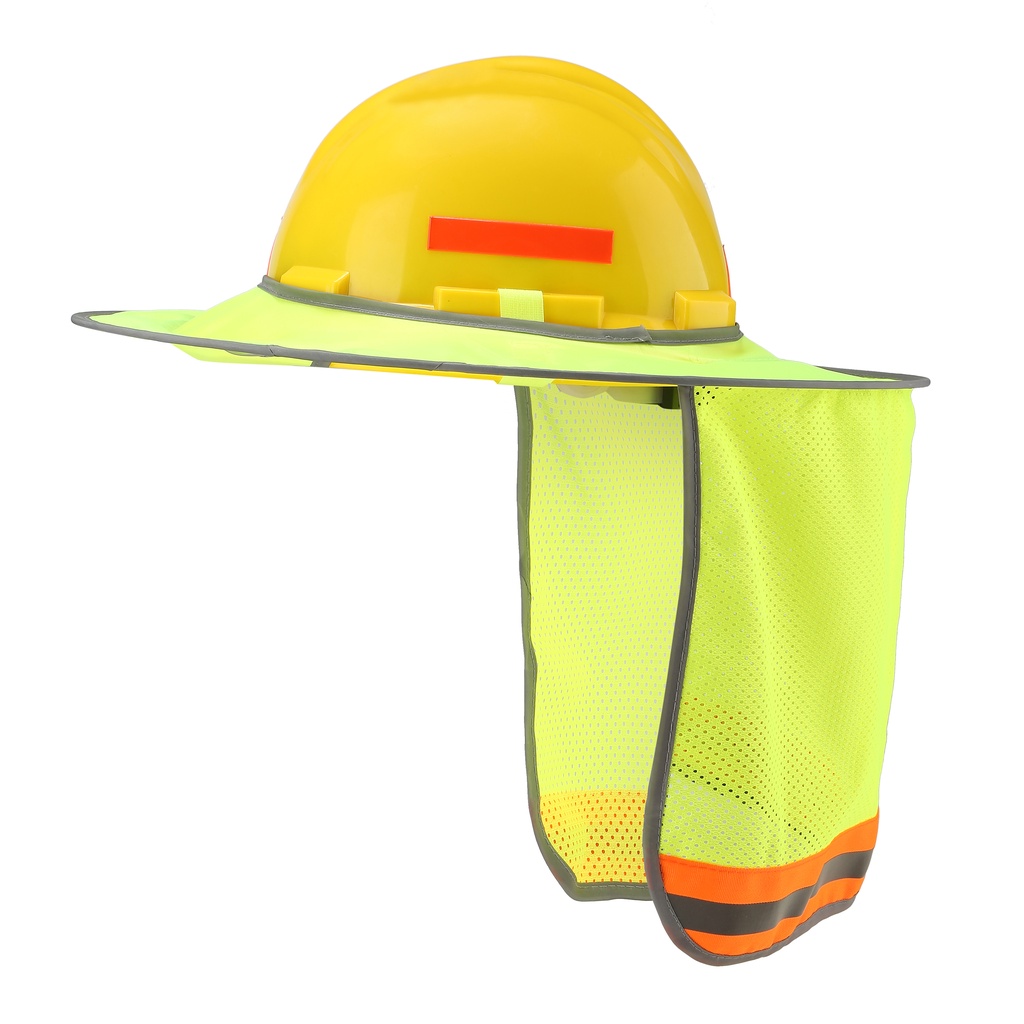 High Visibility Construction Safety Reflective Hard Hat Neck Shield