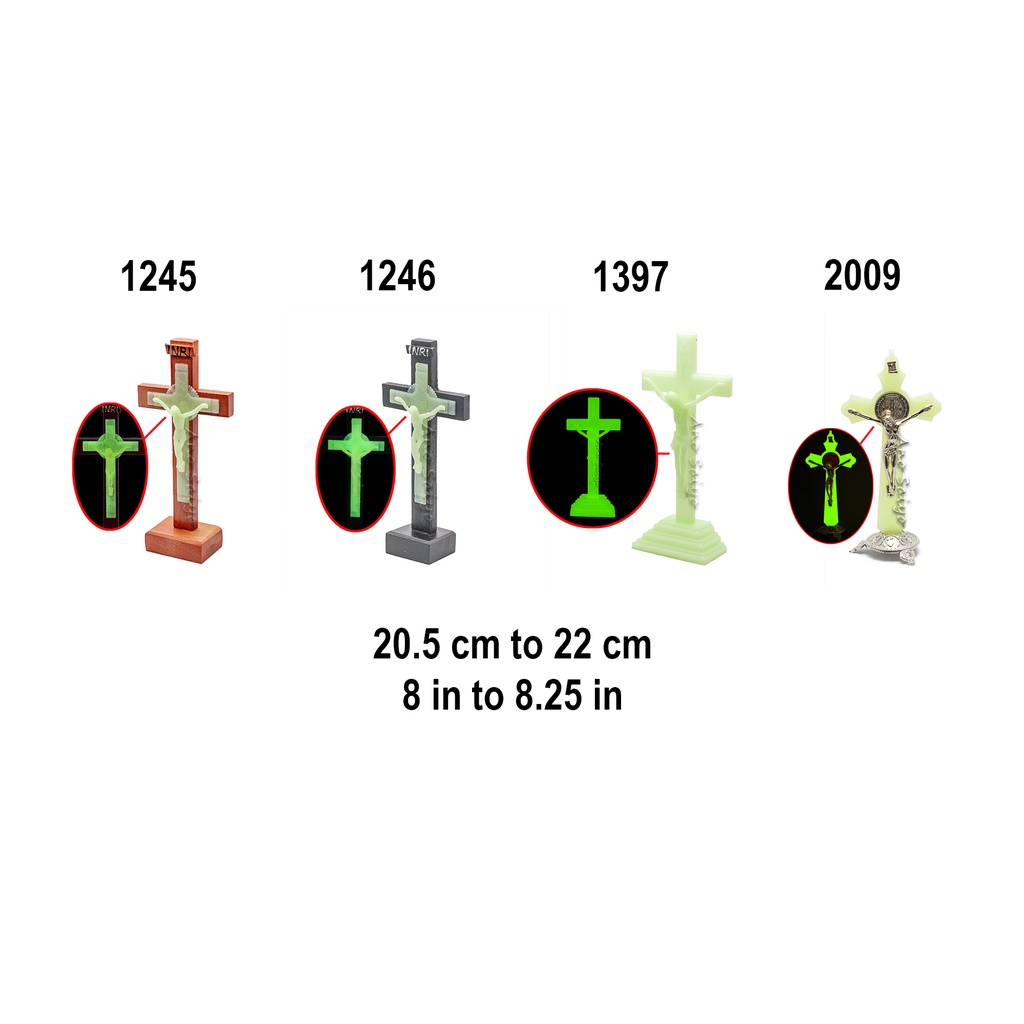 AnoSaiyo Crucifix with Stand for Altar Jesus Christ on the Cross