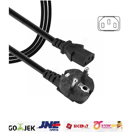 1.5m Black CPU Electrical Power Cable | Shopee Philippines