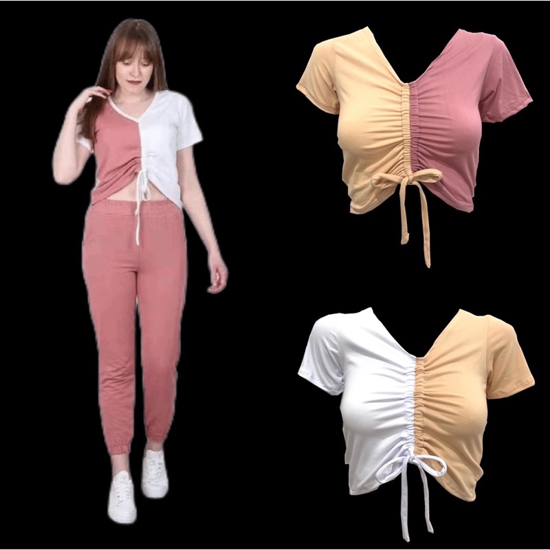 POSH Trendy Front String Ruched Top | Shopee Philippines