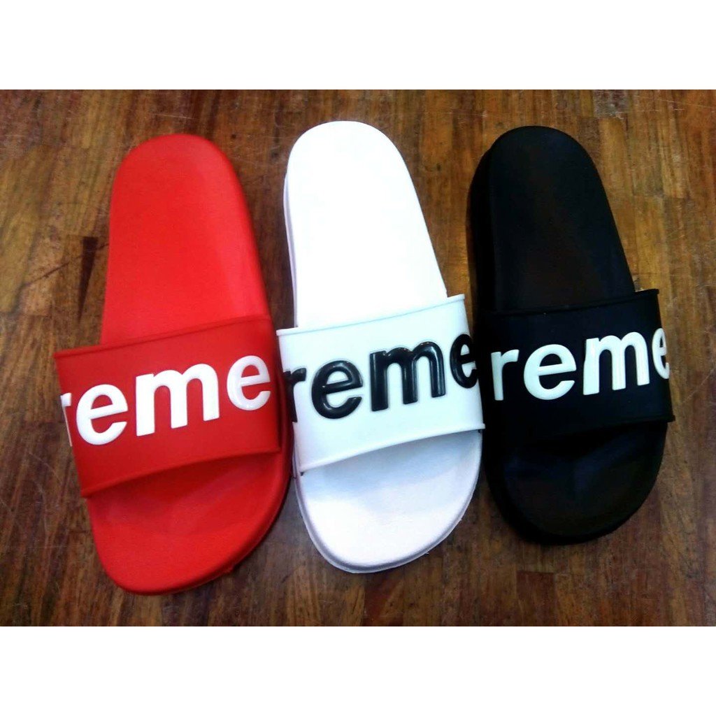 Supreme best sale slippers real