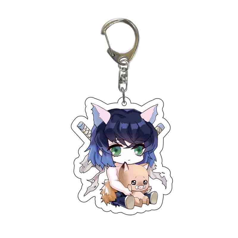 Demon Slayer: Kimetsu No Yaiba Acrylic Keychain Tanjiro Nezuko Genya ...