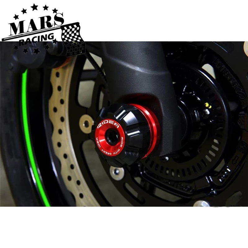 Motorcycle Front & Rear Wheel Drop Ball Front Axle Slider Swingarm For ...