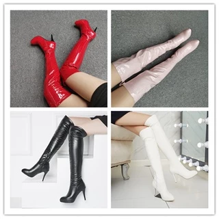 [Waterproof Stiletto Heels Round Toe] Women's Fashion Ankle Boots with Adjustable Strap, Waterproof Platform Stiletto Heels, Round Toe Rivet Detail, Side Zipper, British Style Mid-Calf Color Block Boots for Parties and Shoppi