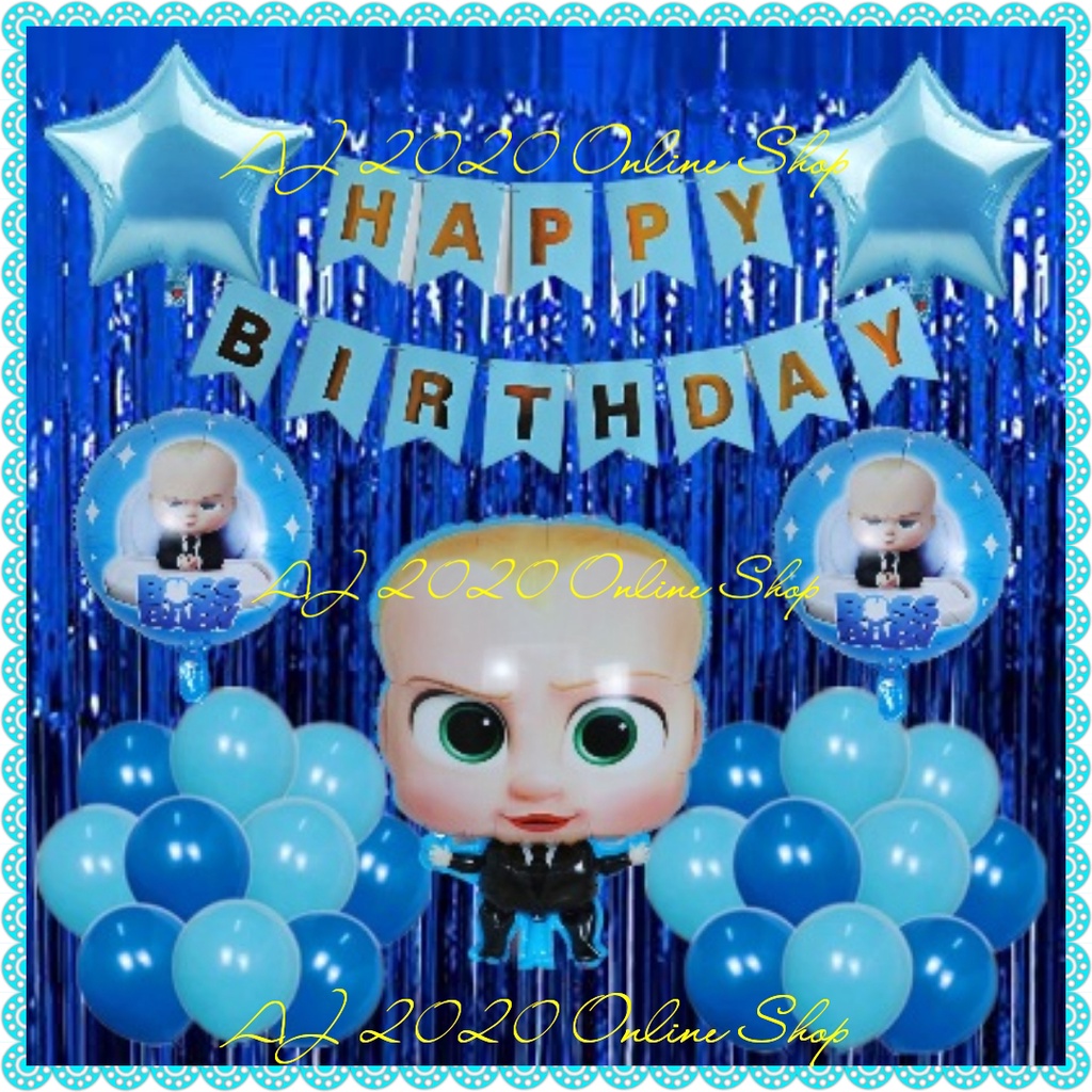 BIRTHDAY SET #8011125 BABY BOSS THEME DECORATION PACKAGE PARTY SET ...