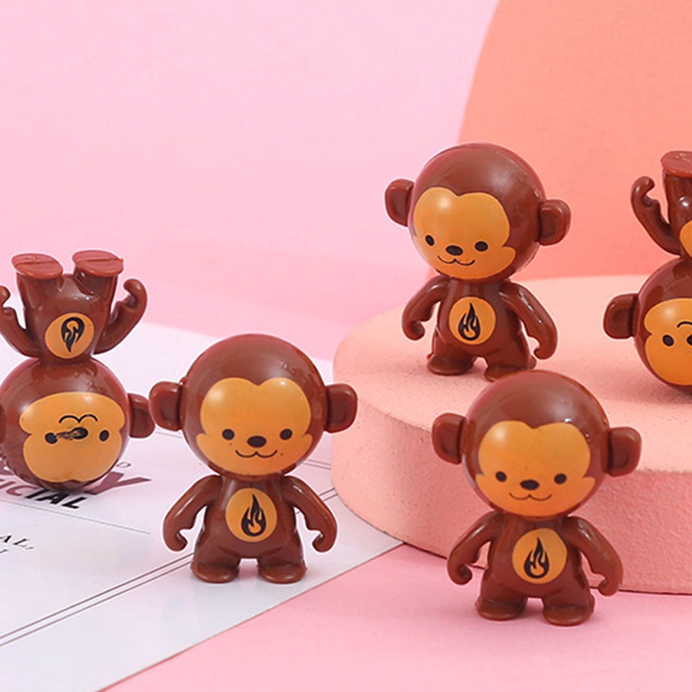 Cartoon Cute Rotating Stunt Monkey Toys Stress Reliever Kids Tumbler ...