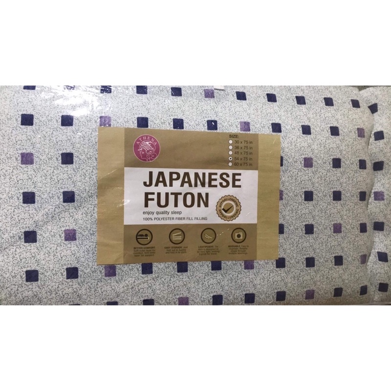 JAPANESE FUTON MATTRESS 100%POLYESTER FIBER FILL FILLING | Shopee ...