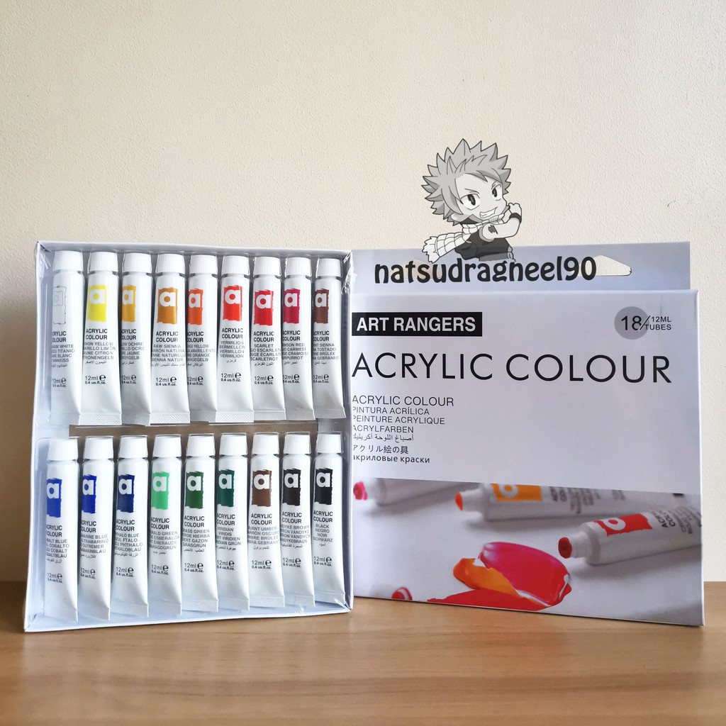 [6121824x12ml] Art Ranger Acrylic Paint Set Shopee Philippines