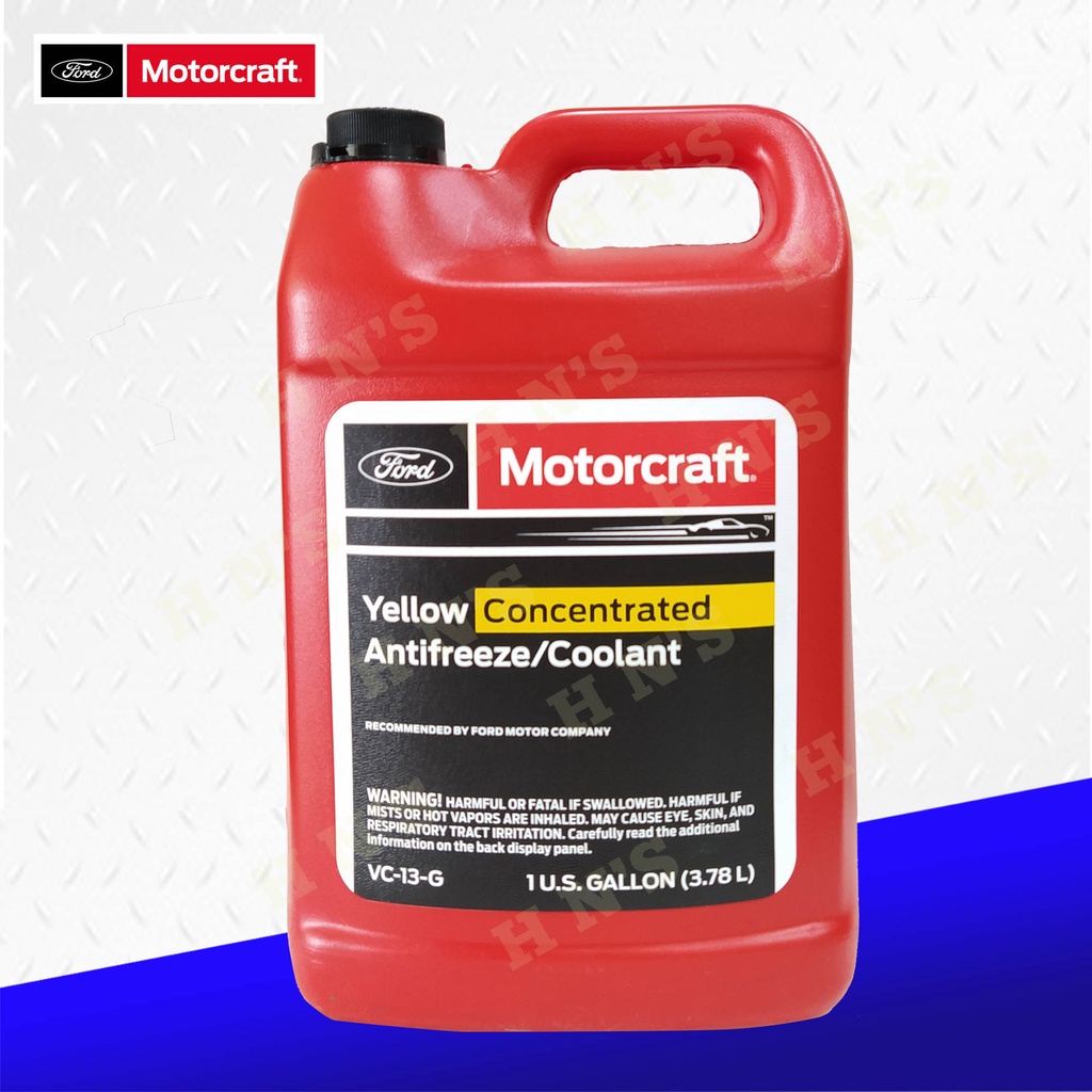 Motorcraft Yellow Concentrated Antifreeze/Coolant 1 Gallon Shopee