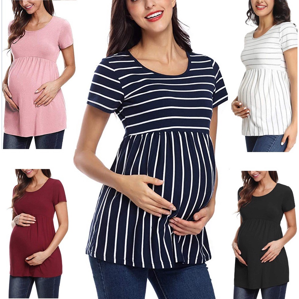 Maternity Top Babydoll Top Maternity Shirt Pregnancy clothes Peplum ...