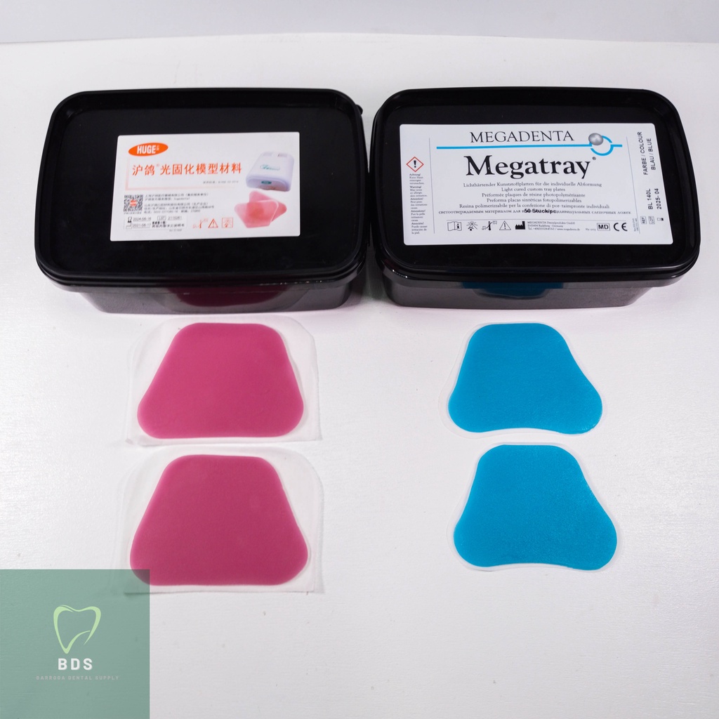 Eazipan/Megadenta/Huge PINK/BLUE VLC Light Cure Tray Resin (Per Piece