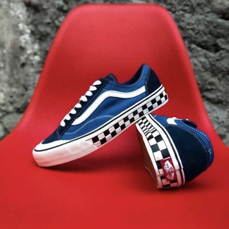 Vans store quadriculado azul