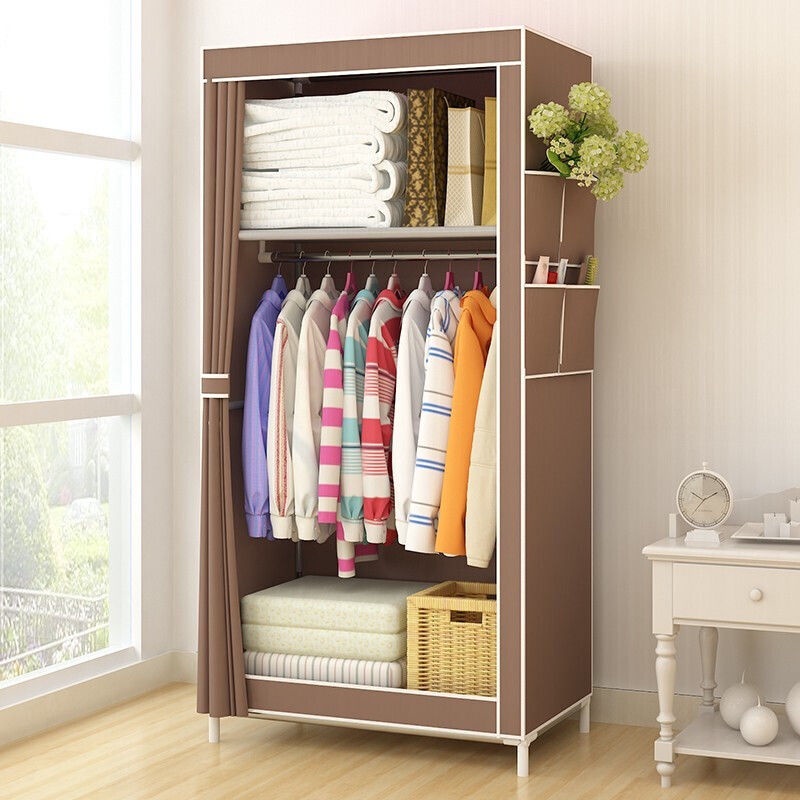 Clothes Storage Wardrobe Cabinet Fashion 150*70*45cm Size | Shopee ...