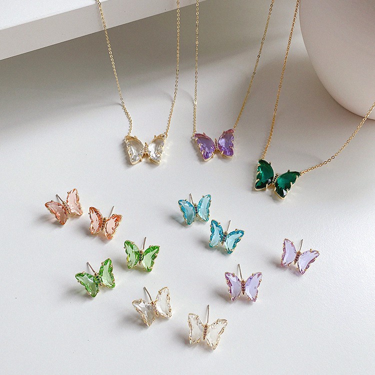 Shopee butterfly store necklace