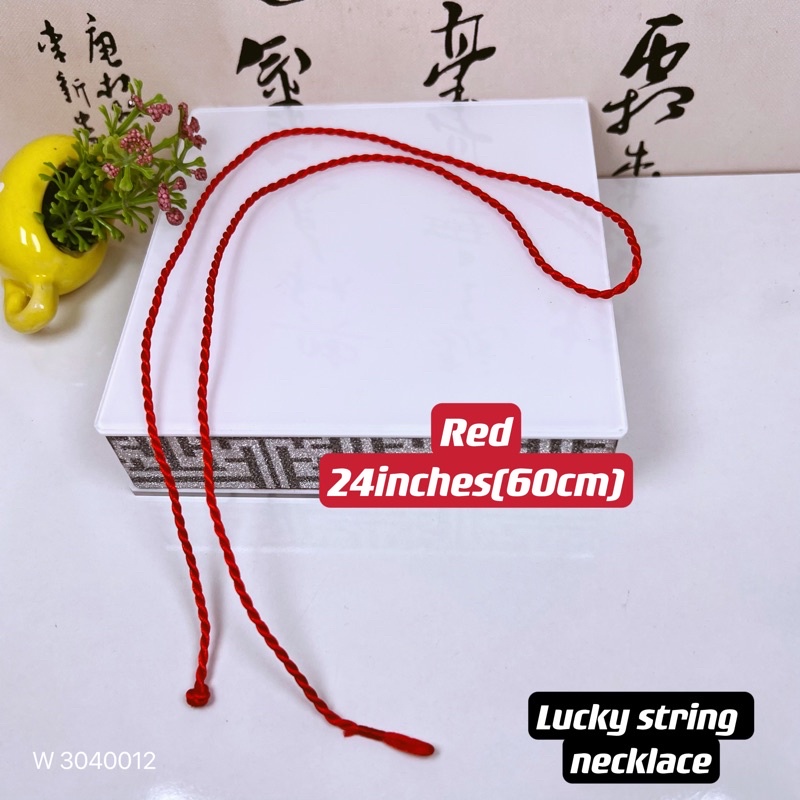 lucky red string necklace (18inches and 24inches) | Shopee Philippines