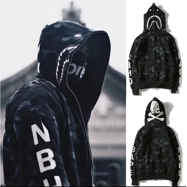 Bape skull hoodie hotsell