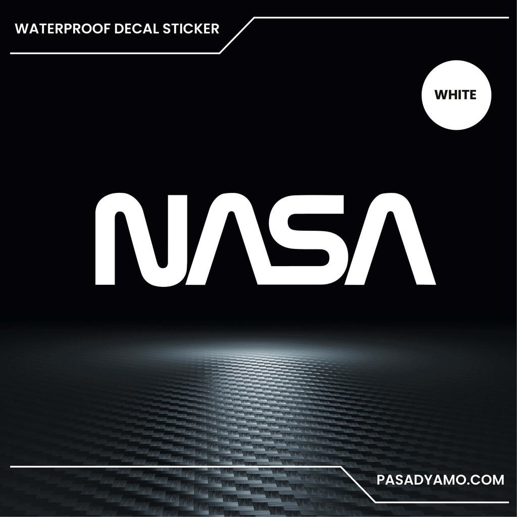 NASA Worm Logo Decal Sticker for Cars Motorcycles Laptops Skateboards ...